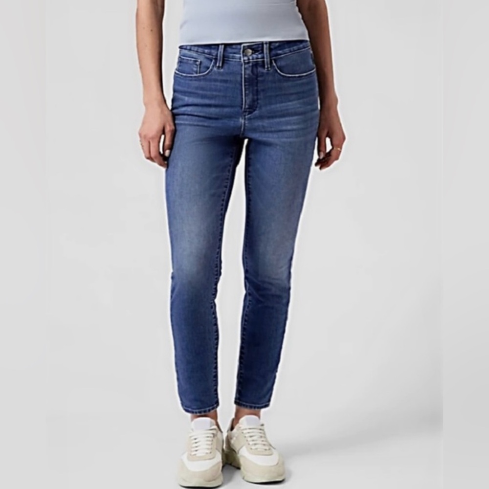 Athleta | Women's Dark Blue Denim Skinny/Slim Sculptex Jeans, size 2P